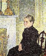 Theo Van Rysselberghe Portrait of Madame Charles Maus oil painting